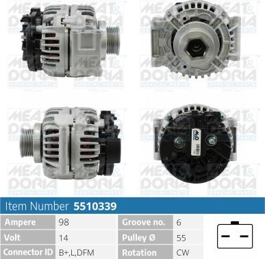 Meat & Doria 5510339 - Alternatore autozon.pro