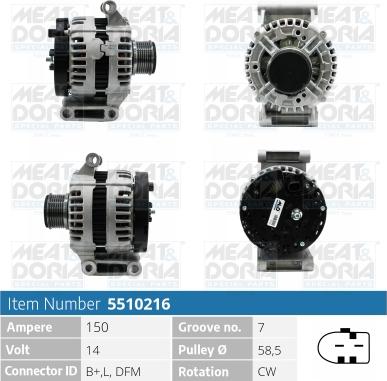 Meat & Doria 5510216 - Alternatore autozon.pro