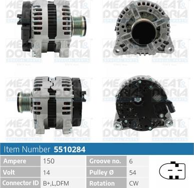 Meat & Doria 5510284 - Alternatore autozon.pro