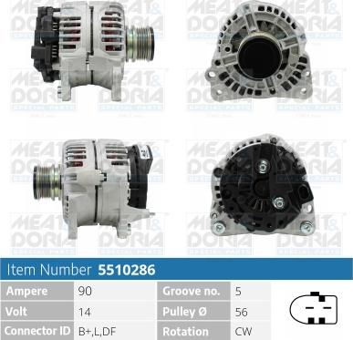 Meat & Doria 5510286 - Alternatore autozon.pro