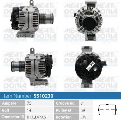 Meat & Doria 5510230 - Alternatore autozon.pro