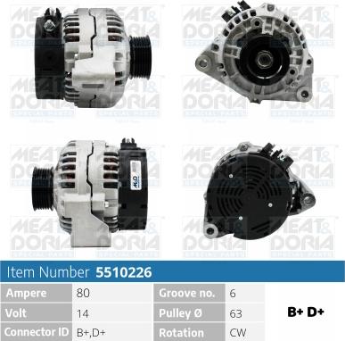 Meat & Doria 5510226 - Alternatore autozon.pro