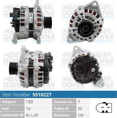 Meat & Doria 5510227 - Alternatore autozon.pro