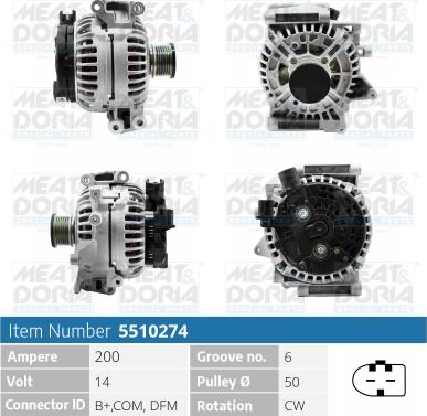 Meat & Doria 5510274 - Alternatore autozon.pro