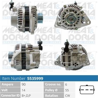 Meat & Doria 5535999 - Alternatore autozon.pro