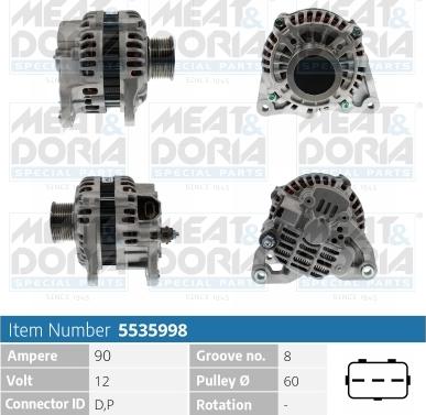 Meat & Doria 5535998 - Alternatore autozon.pro