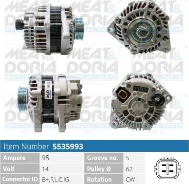 Meat & Doria 5535993 - Alternatore autozon.pro