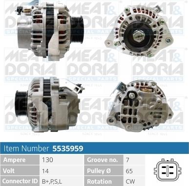 Meat & Doria 5535959 - Alternatore autozon.pro