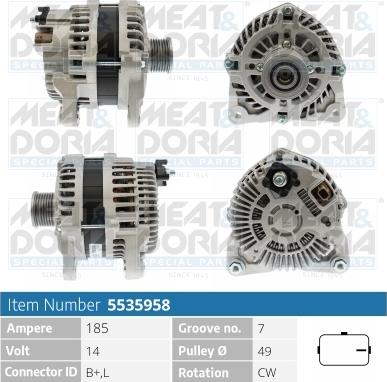 Meat & Doria 5535958 - Alternatore autozon.pro