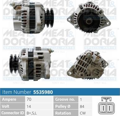 Meat & Doria 5535980 - Alternatore autozon.pro