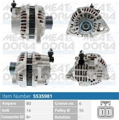 Meat & Doria 5535981 - Alternatore autozon.pro