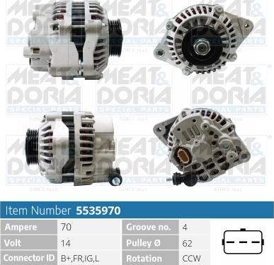 Meat & Doria 5535970 - Alternatore autozon.pro