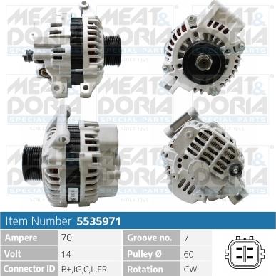 Meat & Doria 5535971 - Alternatore autozon.pro