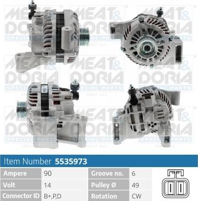 Meat & Doria 5535973 - Alternatore autozon.pro