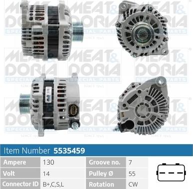 Meat & Doria 5535459 - Alternatore autozon.pro