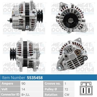 Meat & Doria 5535458 - Alternatore autozon.pro