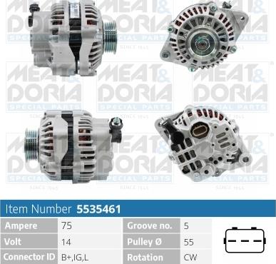 Meat & Doria 5535461 - Alternatore autozon.pro