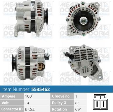 Meat & Doria 5535462 - Alternatore autozon.pro