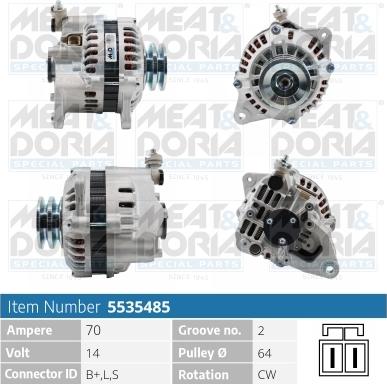 Meat & Doria 5535485 - Alternatore autozon.pro