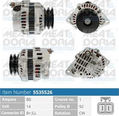 Meat & Doria 5535526 - Alternatore autozon.pro