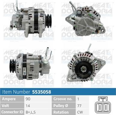 Meat & Doria 5535058 - Alternatore autozon.pro