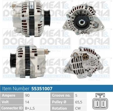 Meat & Doria 55351007 - Alternatore autozon.pro