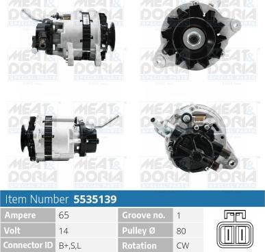 Meat & Doria 5535139 - Alternatore autozon.pro