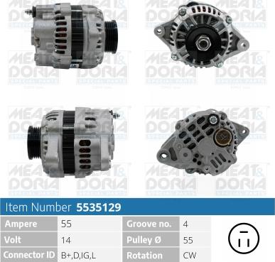 Meat & Doria 5535129 - Alternatore autozon.pro