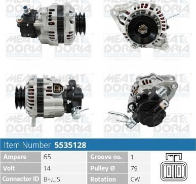 Meat & Doria 5535128 - Alternatore autozon.pro