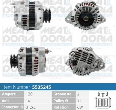 Meat & Doria 5535245 - Alternatore autozon.pro