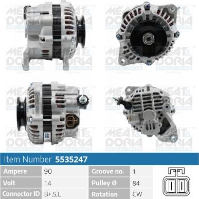 Meat & Doria 5535247 - Alternatore autozon.pro