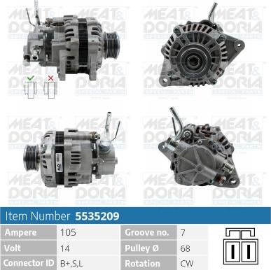 Meat & Doria 5535209 - Alternatore autozon.pro