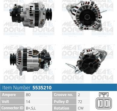 Meat & Doria 5535210 - Alternatore autozon.pro