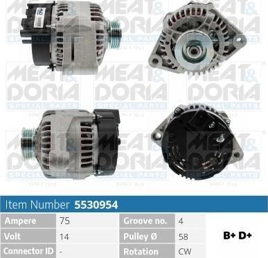 Meat & Doria 5530954 - Alternatore autozon.pro