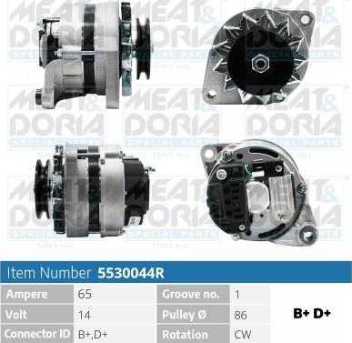 Meat & Doria 5530044R - Alternatore autozon.pro