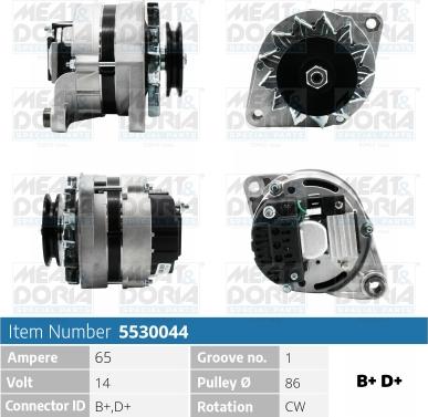 Meat & Doria 5530044 - Alternatore autozon.pro