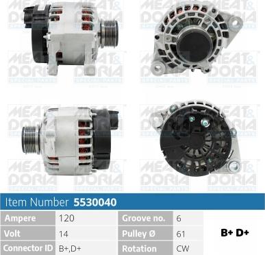 Meat & Doria 5530040 - Alternatore autozon.pro