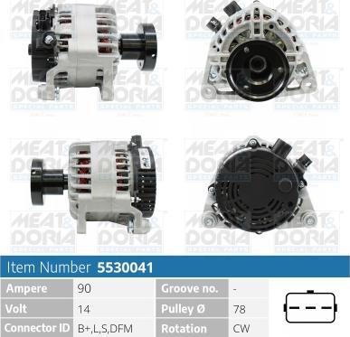 Meat & Doria 5530041 - Alternatore autozon.pro