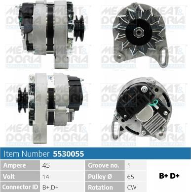 Meat & Doria 5530055 - Alternatore autozon.pro