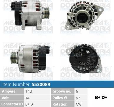 Meat & Doria 5530089 - Alternatore autozon.pro