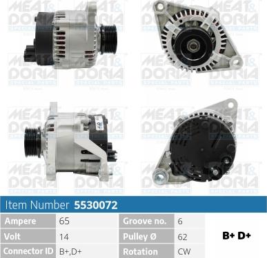 Meat & Doria 5530072 - Alternatore autozon.pro