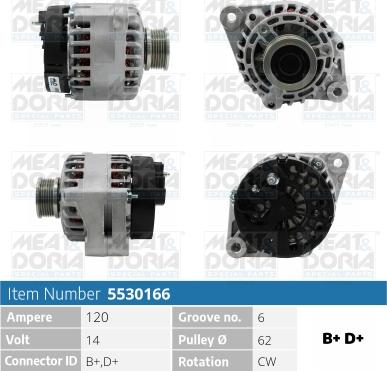 Meat & Doria 5530166 - Alternatore autozon.pro