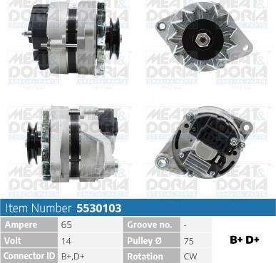 Meat & Doria 5530103 - Alternatore autozon.pro