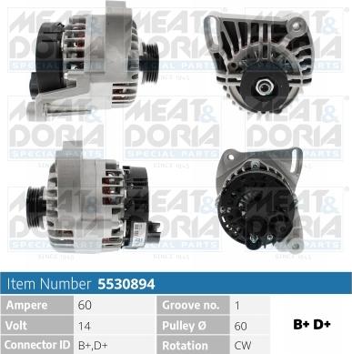 Meat & Doria 5530894 - Alternatore autozon.pro