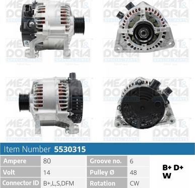 Meat & Doria 5530315 - Alternatore autozon.pro