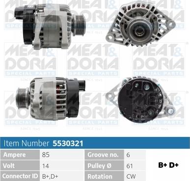 Meat & Doria 5530321 - Alternatore autozon.pro