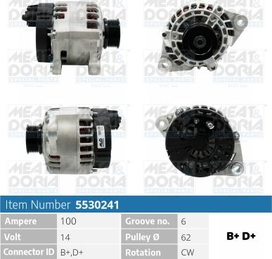 Meat & Doria 5530241 - Alternatore autozon.pro