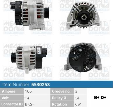 Meat & Doria 5530253 - Alternatore autozon.pro