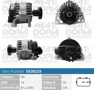 Meat & Doria 5530233 - Alternatore autozon.pro