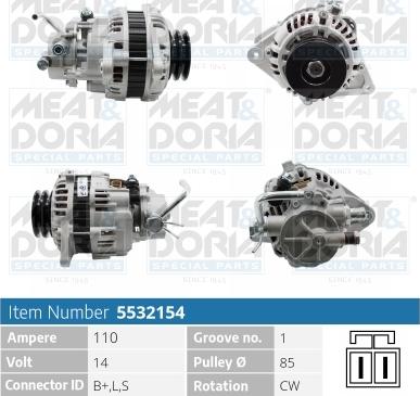 Meat & Doria 5532154 - Alternatore autozon.pro